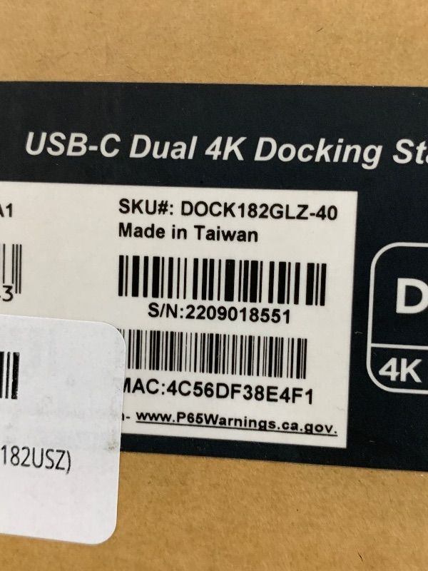 Photo 1 of Targus USB C Docking Station Universal DV4K, USB C Laptop Docking Station Dual Monitor 2 HDMI, with Legacy Host Power Kit, Works w/Operating Systems Like Windows, Mac, Android, iOS (DOCK192USZ)