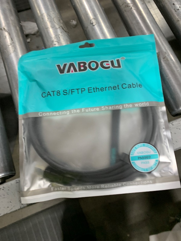 Photo 1 of Cat 8 Ethernet Cable, 1.5Ft 3Ft 6Ft 10Ft 15Ft 20Ft 30Ft 40Ft 50Ft 60Ft 100Ft Heavy Duty High Speed Internet Network Cable, Professional LAN Cable Shielded in Wall, Indoor&Outdoor