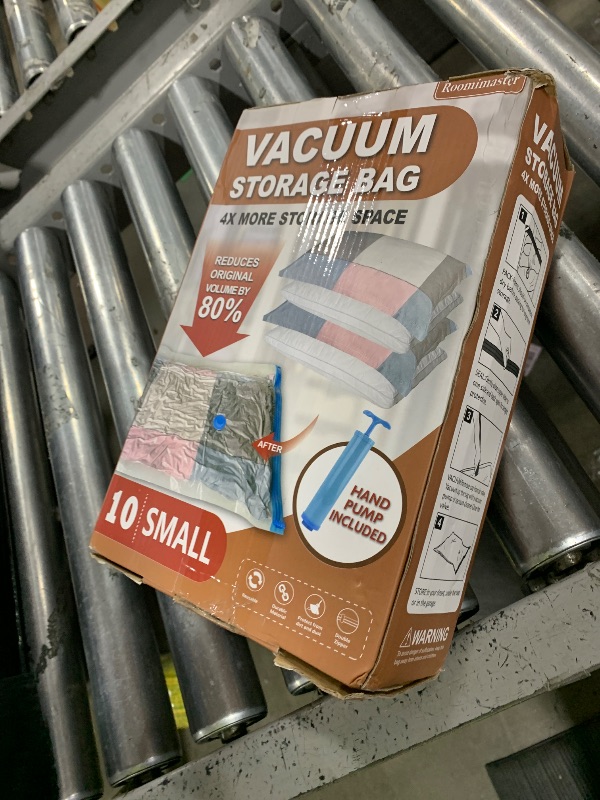 Photo 1 of 10 Small Vacuum Storage Bags with Travel Hand Pump, Small Vacuum Seal Bags for Clothing, Space Saver Bags for Clothes