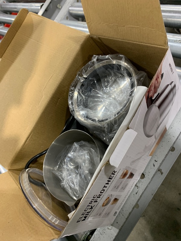 Photo 1 of Milk Frother and Steamer, Large Capacity Detachable Electric Milk Frother, Automatic Warm and Cold Foam Maker, Hot Chocolate Maker, BPA Free