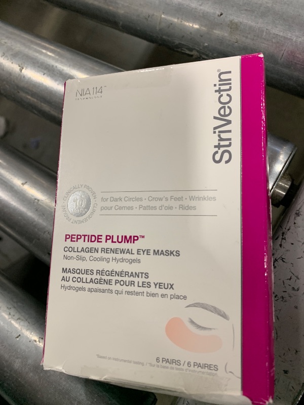 Photo 1 of StriVectin Peptide Plump Collagen Renewal Eye Masks, 6 Eye Mask Pairs