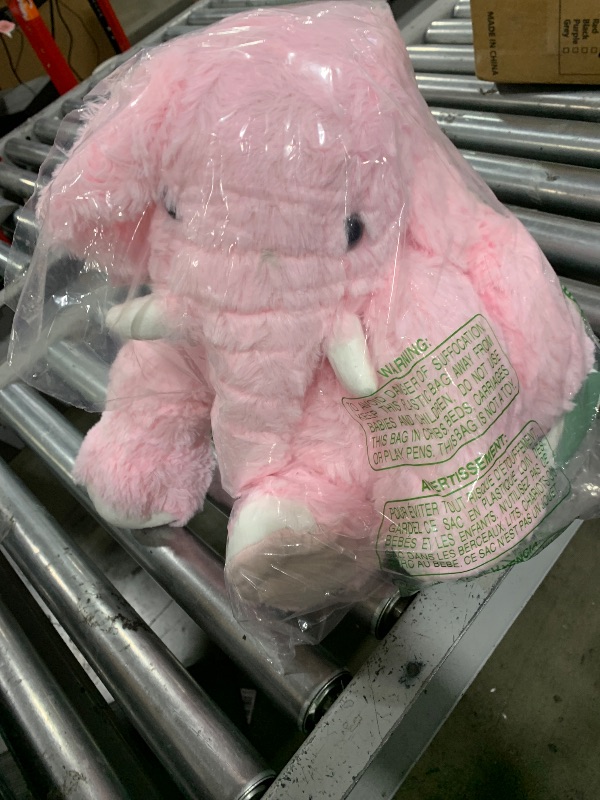 Photo 1 of MorisMos Large Elephant Stuffed Animal, 19.6inch Soft Stuffed Elephant Plush Companion Gifts for Girls Boys, Pink