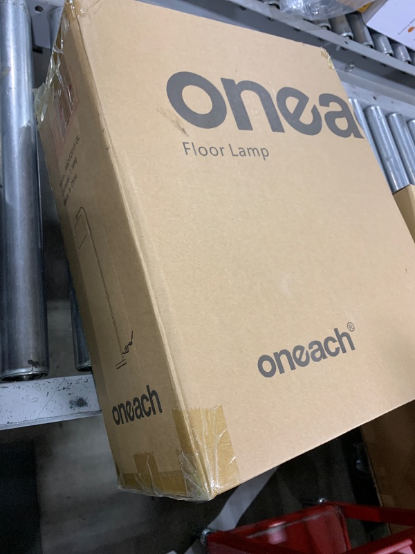 Photo 1 of Oneach 62" Gold Floor Lamp for Living Rooms Tall Arc Standing Lamps for Bedrooms Industrial Corner Nursery Girls Kid Vintage Mid-Century Modern Reading Light Office Antique Brass Shade Lantern