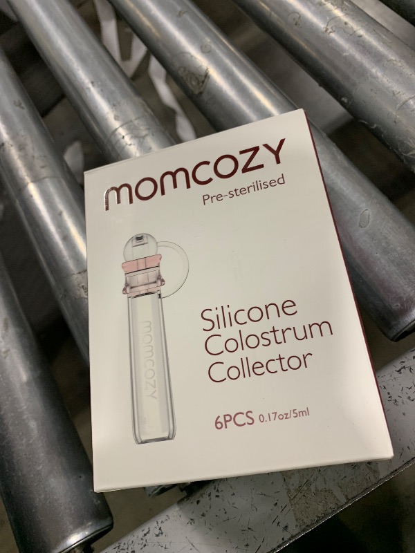 Photo 1 of Momcozy Colostrum Collector Reusable Breast Milk Collector with Storage Case and Cotton Wipe, Portable Colostrum Container BPA Free, Multi-Use Collector 5ml-6pcs