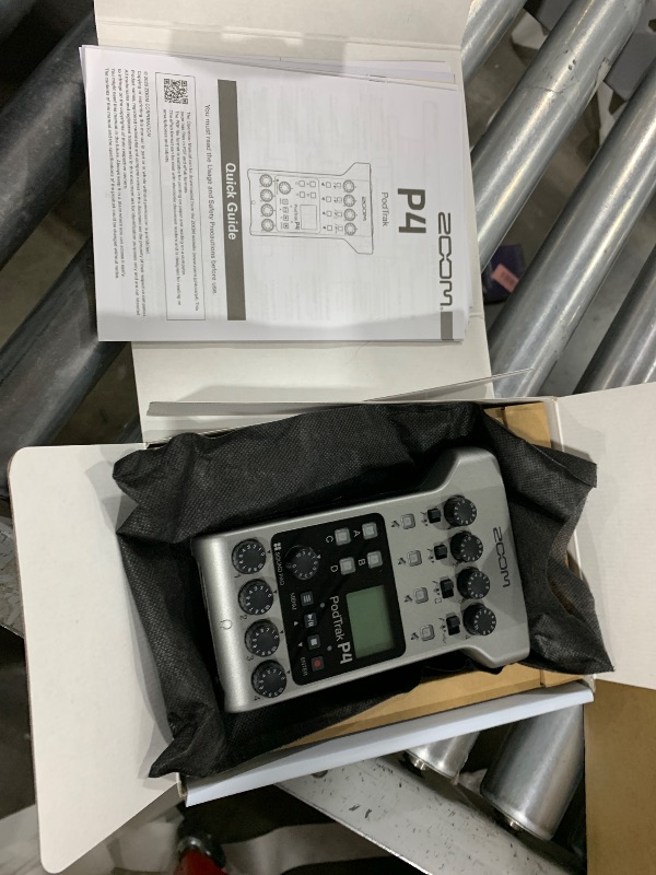 Photo 1 of Zoom PodTrak P4 Podcast Recorder, Battery Powered, 4 Microphone Inputs, 4 Headphone Outputs, Phone Input, Sound Pads, Record to SD card, Audio Interface Mode