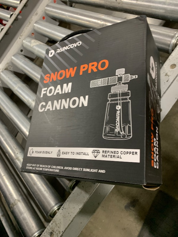 Photo 1 of Raincovo Foam Cannon Wide Mouth for Pressure Washer, Thick Snow Foam Lance for Car Wash, Adjustable Soap Cannon with 1/4 Inch Quick Connector, Additional 1.1mm Orifice Nozzle