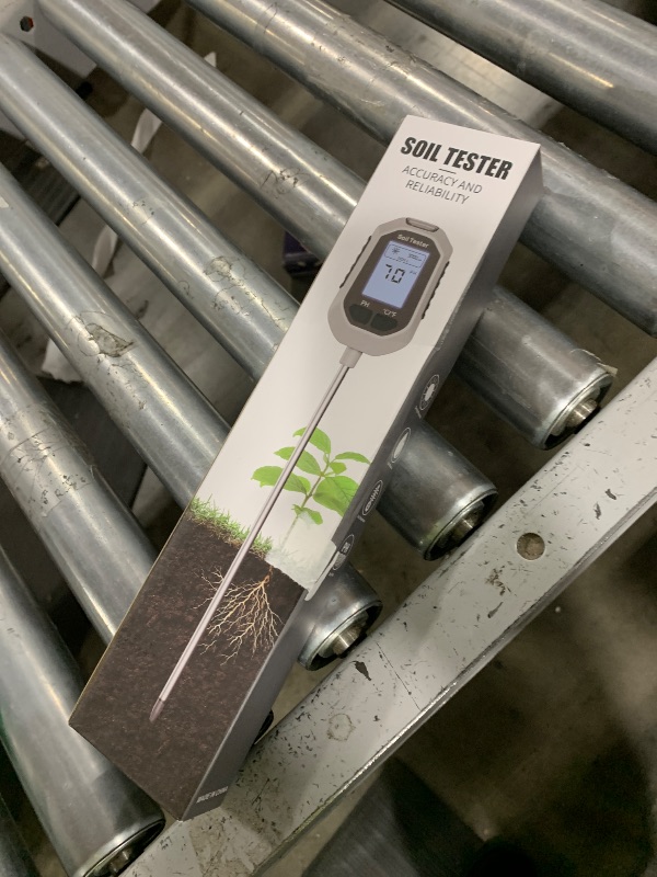 Photo 1 of YAMRON 4-in-1 Soil Moisture Meter Digital Plant Temperature/Soil Moisture/PH Meter/Sunlight Intensity Backlight LCD Display Soil Test Meter for Gardening, Farming and Outdoor Plants