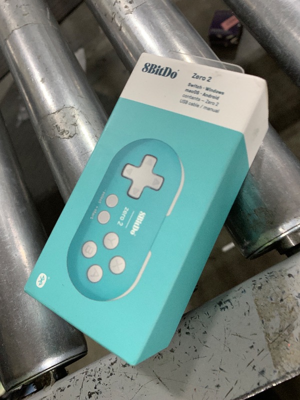 Photo 1 of Nargos 8Bitdo Zero 2 Bluetooth Key Chain Sized Mini Controller for Nintendo Switch, Windows, Android and macOS (Turquoise Edition)
