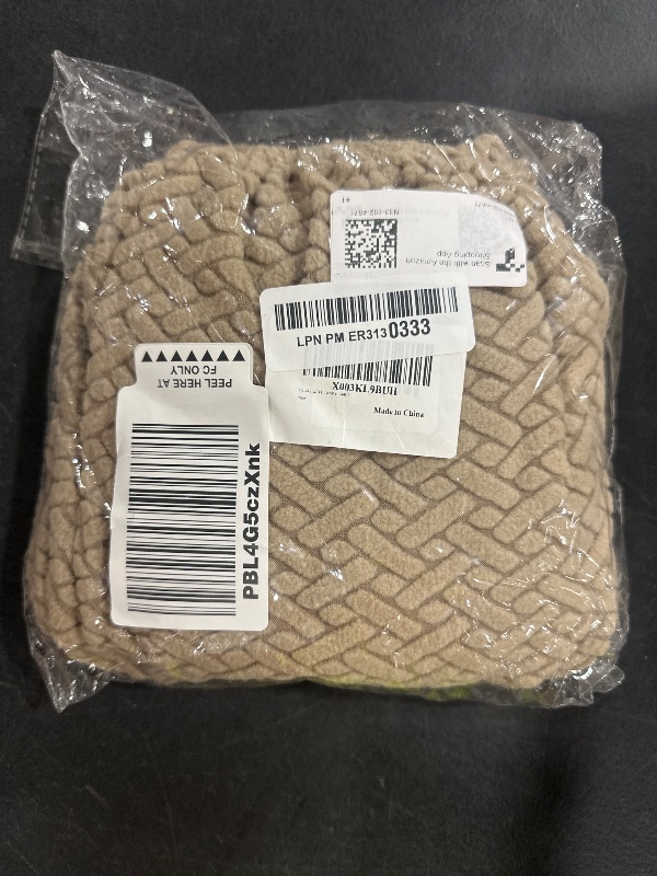Photo 1 of ele ELEOPTION Couch Back Cushion Covers Elastic L Shape Sectional Sofa Cover Furniture Protector Slipcover for Living Room (Length 24-32inch Width 12-22inch? M Back Cover) Weave Camel