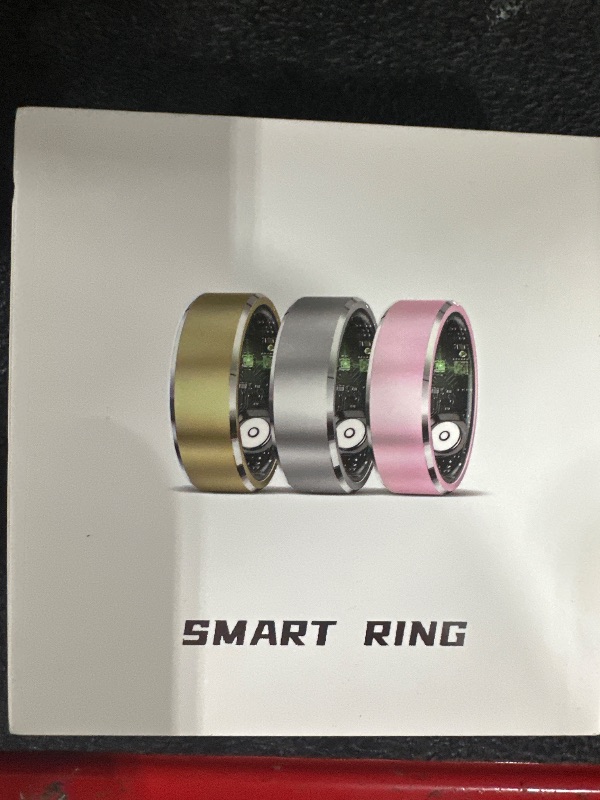 Photo 1 of Health Smart Ring for Men Women, Fitness Tracker with Heart Rate/Blood Pressure/Blood Oxygen Monitor,Sleep Tracker,Pedometer, IP68 Waterproof Ring for iPhone&Android, No Subscription (Silver, Size9?
