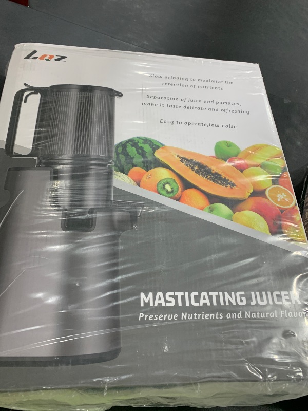 Photo 1 of Cold Press Juicer, Juicer Machines with 5.4" Wide Feed Chute for Juice Extractor, Professional Slow Masticating Juicer for Whole Vegetables & Fruits with High Juice Yield, Easy to Clean (Black)