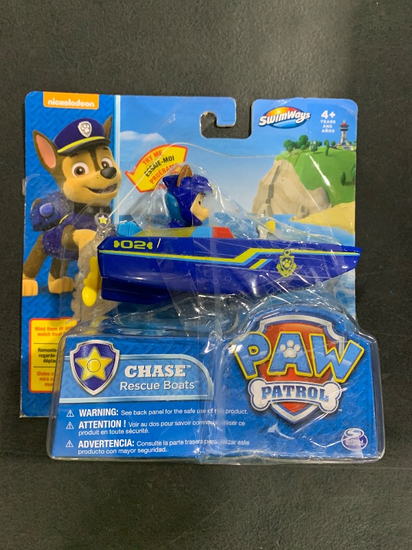 Photo 1 of Paw Patrol Bath Toy for Boys & Girls - Chase Toy Rescue Boat - Wind-Up Pool & Water Toy for Bath Time - No Batteries Required - Stocking Stuffer, Christmas, Holiday, Birthday Gifts for Kids Age 4+