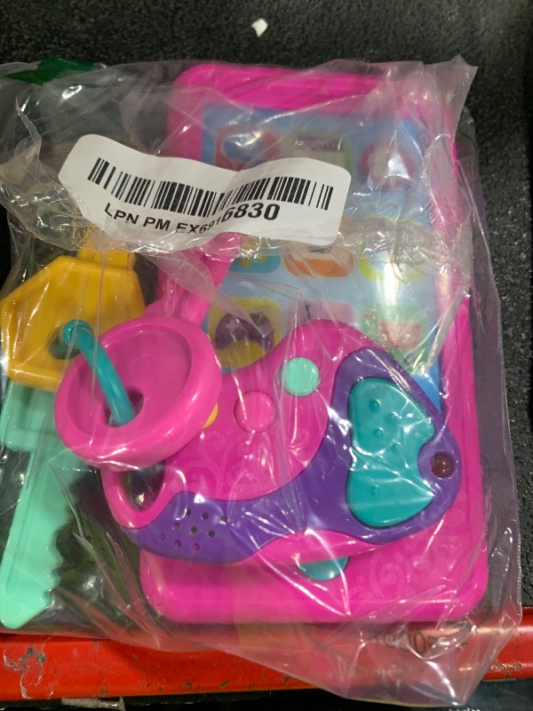 Photo 1 of JOYIN Pretend Role Play Smart Phone, Keyfob Key Toy and Credit Cards Set, Kids Toddler Cellphone Toys, Toddler Birthday Gifts Toys for 1 2 3 4 5 Year Old, Kids Presents, Easter Basket Stuffers