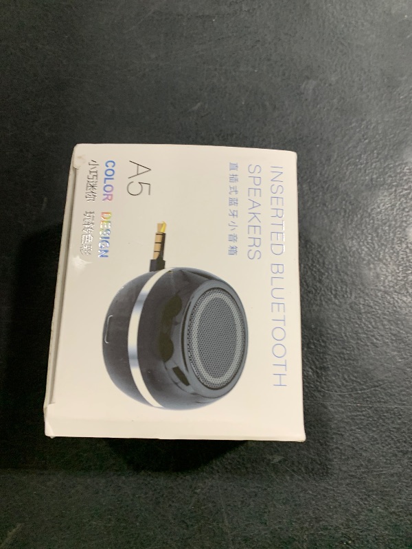 Photo 1 of Mini Speaker with 3.5mm Aux Input Jack, 3W Loud Portable Speaker for iPhone iPod iPad Cellphone Tablet Laptop, with USB Rechargeable Battery, Gift Choice for Kids, Silver