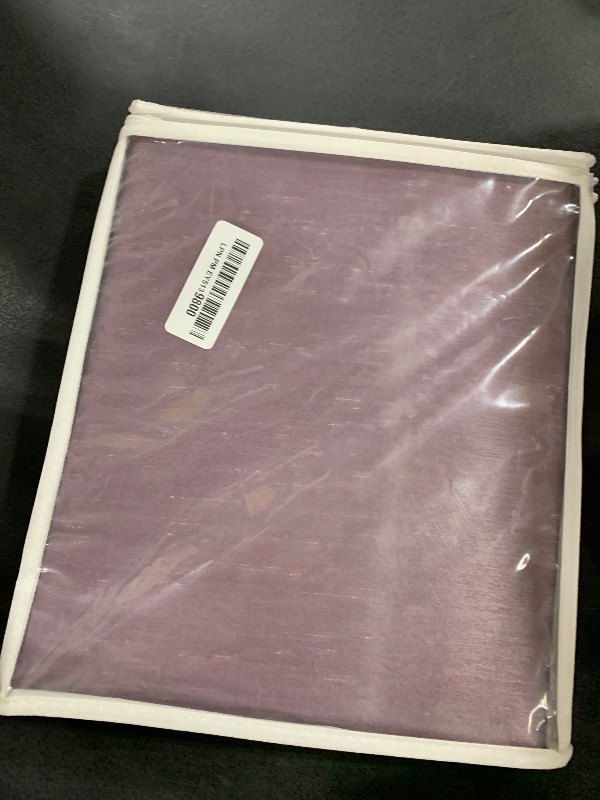 Photo 1 of HPD Half Price Drapes Room Darkening Curtains for Bedroom Vintage Textured Faux Dupioni Silk Curtains for Living Room (1 Panel), 50 X 96, Smokey Plum