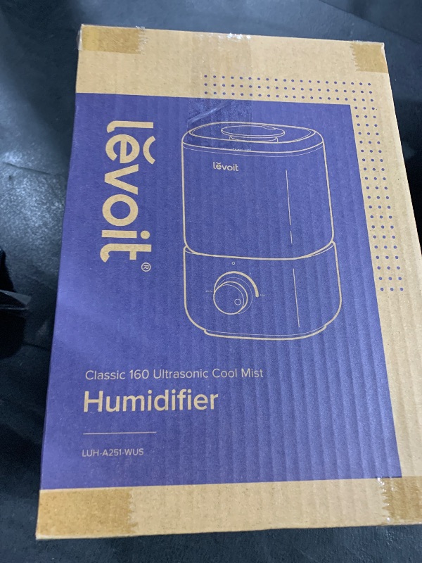 Photo 1 of LEVOIT Top Fill Humidifiers for Bedroom, 2.5L Tank for Large Room, Easy to Fill & Clean, 28dB Quiet Cool Mist Air Humidifier for Home Baby Nursery & Plants, Auto Shut-off and BPA-Free for Safety, 25H