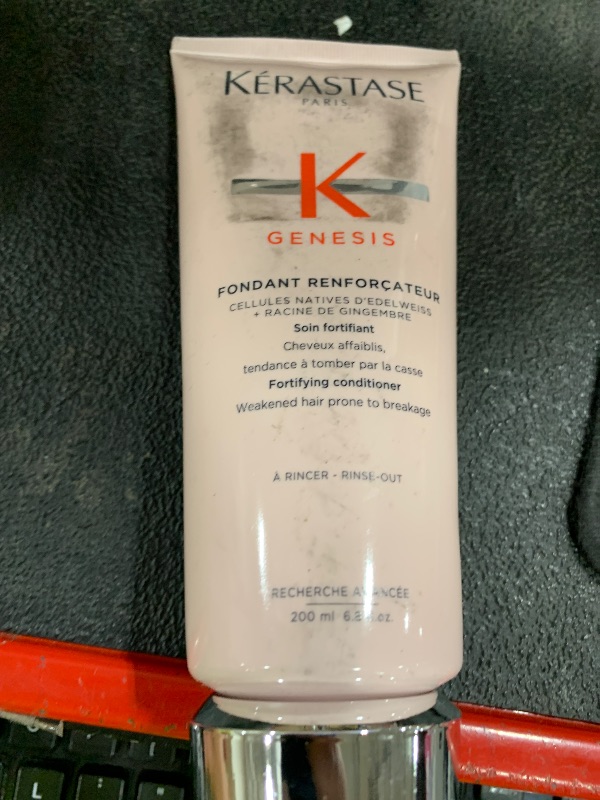 Photo 1 of Kerastase Genesis Strengthening Fondant Renforcateur Conditioner - For Weak or Damaged Hair, Detangles & Hydrates, For Normal to Dry Hair, 6.8 Fl Oz