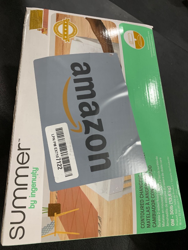 Photo 1 of Summer by Ingenuity Contoured Changing Pad – Includes Waterproof Changing Liner and Safety Fastening Strap with Quick-Release Buckle