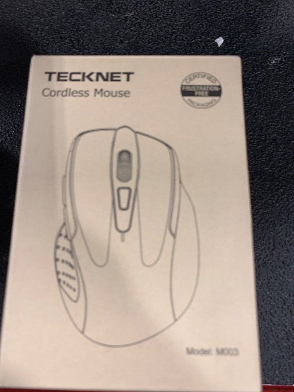 Photo 1 of TECKNET Wireless Mouse, 2.4G Ergonomic Optical Mouse, Computer Mouse for Laptop, PC, Computer, Chromebook, Notebook, 6 Buttons, 24 Months Battery Life, 2600 DPI, 5 Adjustment Levels