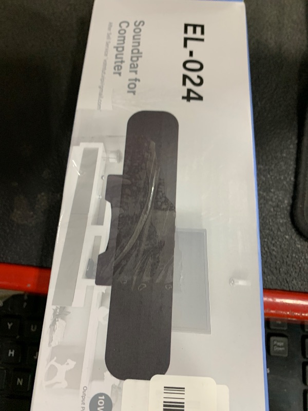 Photo 1 of OGUPGX Computer Speakers for Desktop Pc, Monitor Speakers for Laptop,Pc Speakers with Loud Sound,Volume Control Easily Clamps to Monitors(USB-C to USB Adapter Included) (Black)