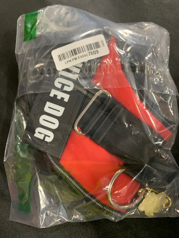 Photo 1 of Opstin Service Dog Vest, ID Tag + 50 ADA Information Cards, Service Dog Harness in Sizes X Small to XX Large, Ruggedized Metal Tag, 2-Sided Service Animal Information Cards, ESA Accessory Set X-Large