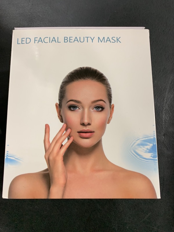 Photo 1 of Red Light Therapy for Face, 7 Colors LED Face Mask Light Therapy Portable Rechargeable Red Light Therapy Mask Skin Care Device at Home and Travel for Anti-Aging (FM-01)