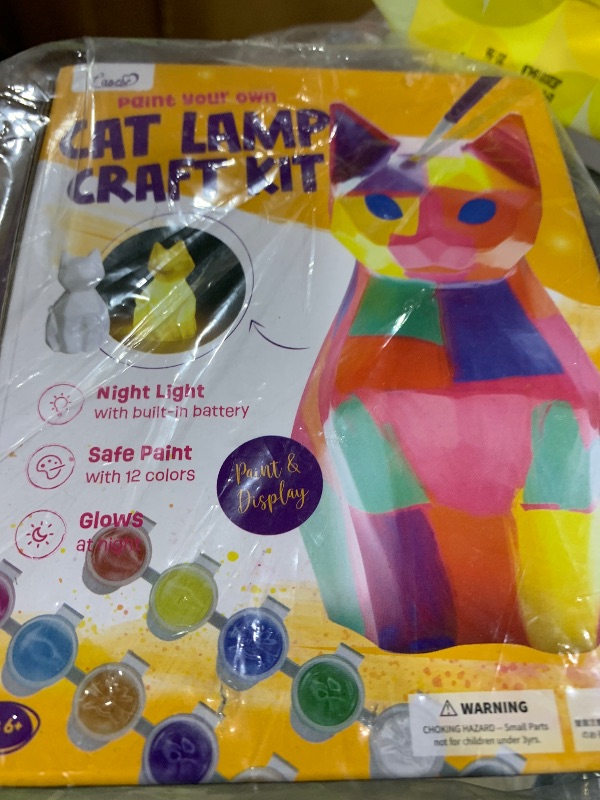 Photo 1 of Paint Your Own Cat Lamp Kit, Art Supplies Arts & Crafts Kits, Painting kit for Kids 6-12, Arts and Crafts for Kids Ages 8-12, Toys Girls Boy Birthday Easter Gift Ages 3 4 5 6 7 8 9 10 11 12+