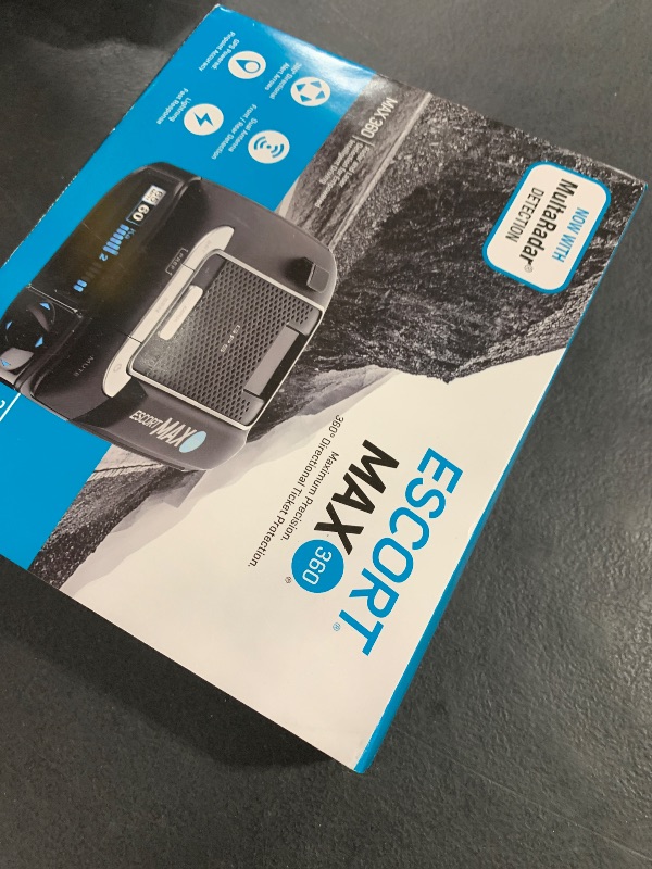 Photo 1 of Escort MAX 360 Laser Radar Detector - GPS, Directional Alerts, Dual Antenna Front and Rear, Bluetooth Connectivity, Voice Alerts, OLED Display, Apple CarPlay and Android Auto Compatible