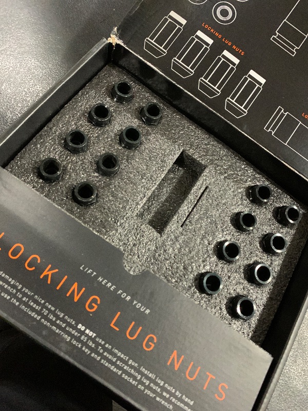 Photo 1 of Mishimoto Aluminum Locking Black Lug Nuts Set, M12x1.5, 20 Pieces