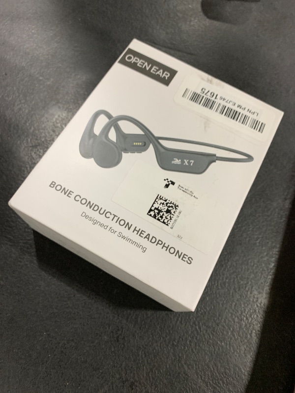Photo 1 of Swimming headphones-bone conduction headphones, IP68 waterproof built-in MP3 player 32G memory, underwater swimming headphone, wireless open Earphones Bluetooth 5.3, for running, cycling (black)