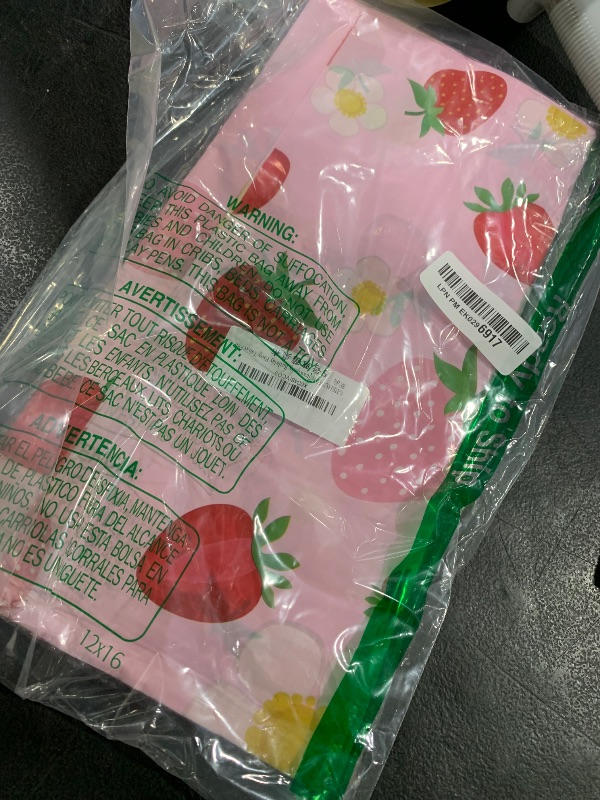 Photo 1 of GREHUMOR 3 Pack Strawberry Tablecloth Strawberry Birthday Decorations Plastic Strawberry Theme Party Table Cover for Girls Sweet One Birthday Berry Sweet Baby Shower Party Supplies 51x87 inches