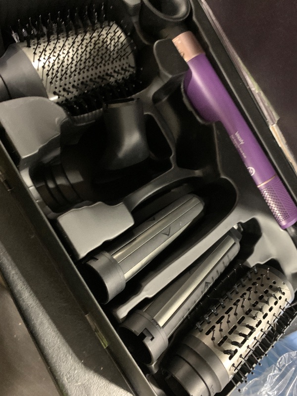 Photo 1 of Vincofy 7-in-1 Hair Dryer Brush and Hair Styler Set – Fast Drying, Curling, Straightening & Volumizing – Hot Air Styling Tool with No Heat Damage – for All Hair Types – Lavender