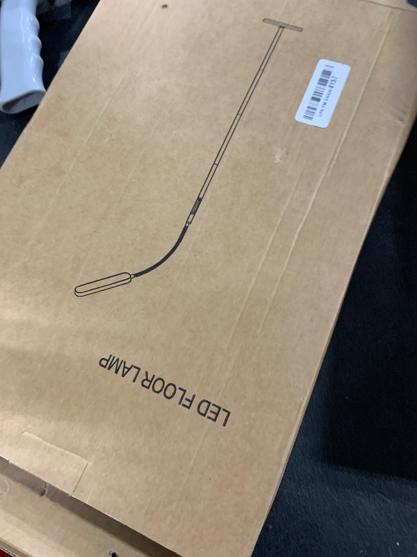 Photo 1 of Floor Lamp -WioMio Led Floor Lamp with Remote and Touch Control for Stepless Dimmer & Temperatures, Harmless Light for Eye-caring, Adjustable Gooseneck Standing Lamp for Living Room & Bedroom.