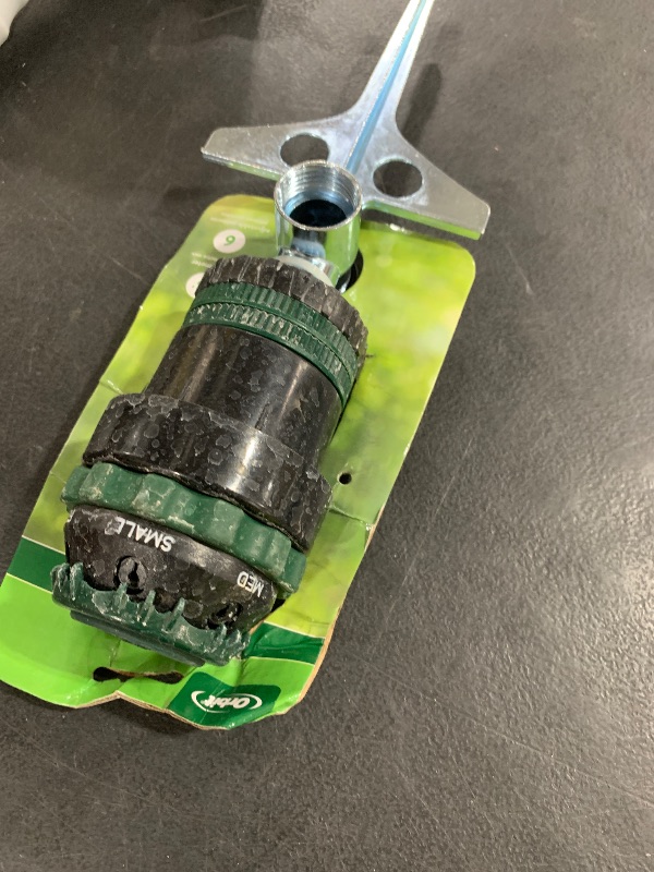 Photo 1 of Orbit 58573N H2O-Six Gear-Drive Sprinkler on Metal T-Spike