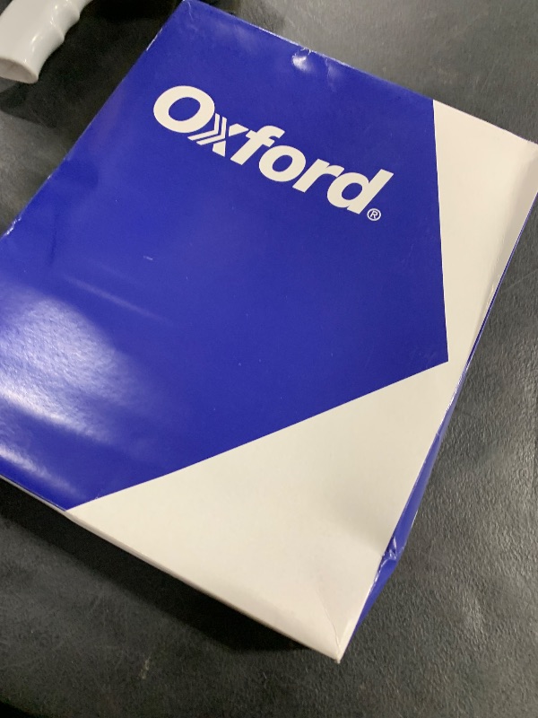 Photo 1 of Oxford Twin-Pocket Folders, Textured Paper, Letter Size, Black, Holds 100 Sheets, Box of 25 (57506EE), 8-1/2 x 11