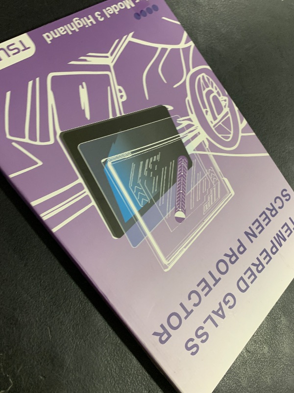 Photo 1 of TSLDRV Screen Protector For Tesla Model Y Juniper Accessories 2025 2026/For Tesla Model 3 Highland Accessories 2024 2025 2026 [No Glare/Anti-Fingerprint] 15.4" 8" Glass Protector Matte