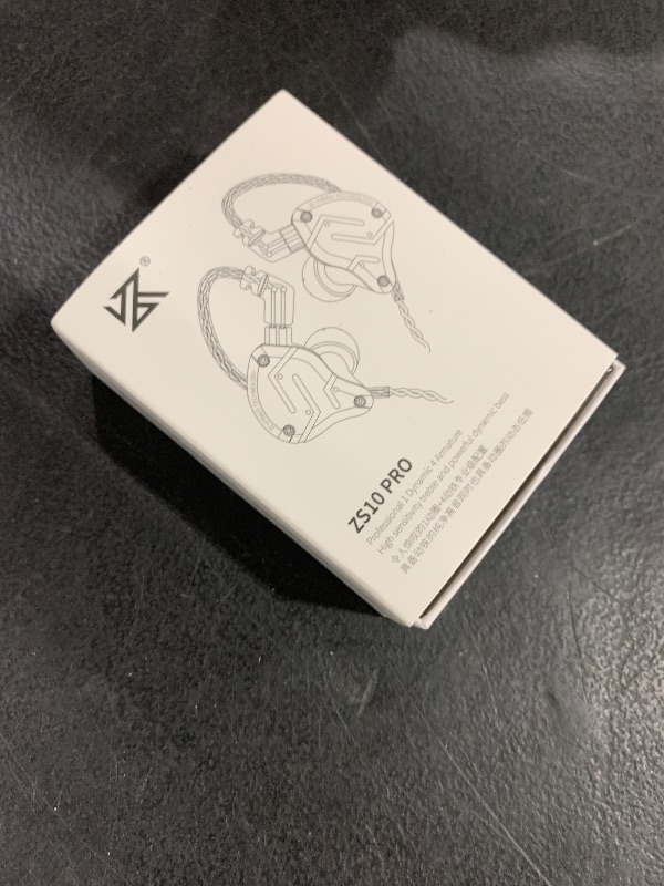 Photo 1 of Linsoul KZ ZS10 Pro, 4BA+1DD 5 Driver in Ear Monitor, HiFi Wired Earbuds, Gaming Earbuds, Hybrid IEM Earphones with Stainless Steel Faceplate, Detachable Cable for Musician(Without Mic, Dark Black)