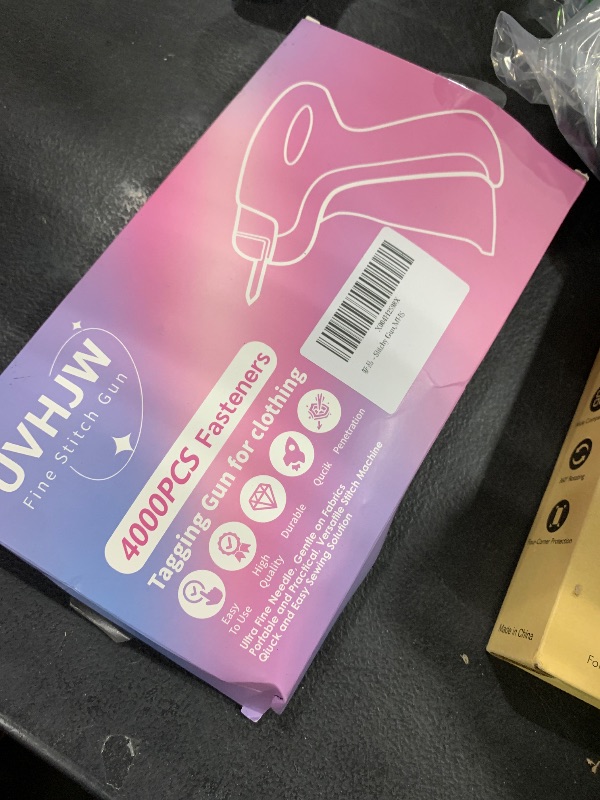 Photo 1 of Stitch  For Clothing, Stitchy Gun Quick Clothes Fixer, Dress Tagging Gun-Includes 2,000 Black Fasteners & 2,000 White Fasteners & 6 Needles