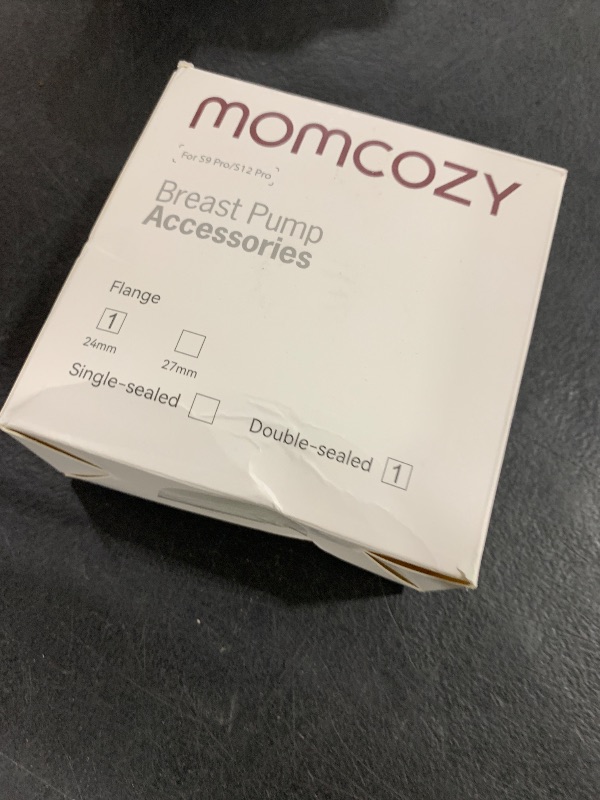 Photo 1 of Momcozy Original S9 Pro/S12 Pro Replacement Accessories, Only Compatible with Momcozy S9 Pro/S12 Pro Breast Pump NOT for S9/S12(Double-Sealed Flange 24mm,1 Pack)