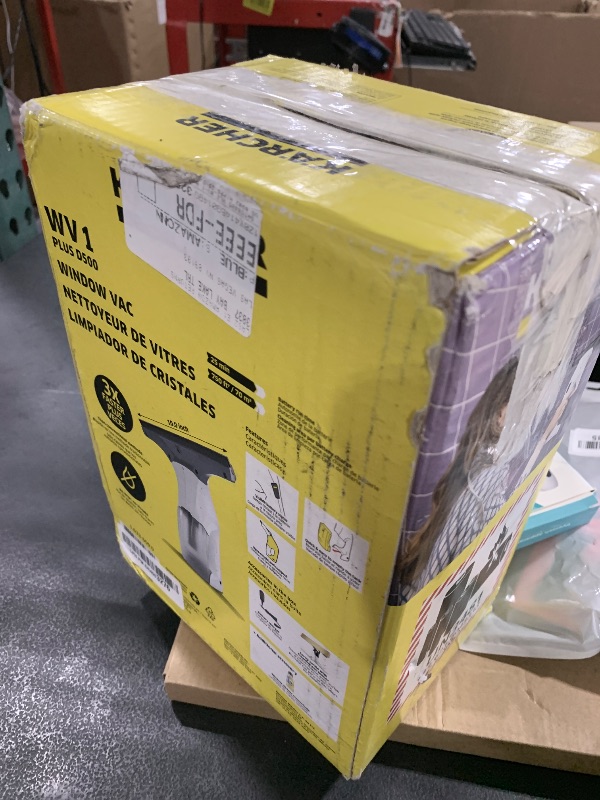 Photo 1 of Kärcher WV 1 Electric Window Vacuum Squeegee 10" - Perfect for Showers, Mirrors, Glass, and Countertops - Electric Squeegee