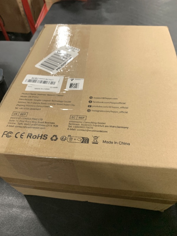 Photo 1 of FEPPO Mattress Vacuum Cleaner, 16Kpa Bed Vacuum Cleaner with 253.7nm UV-C Light, 140°F Heat, HEPA Filter & Ultrasonic, Versatile Handheld Vacuums for Bed, Sofa, Couch, Crib(Corded, 500W)