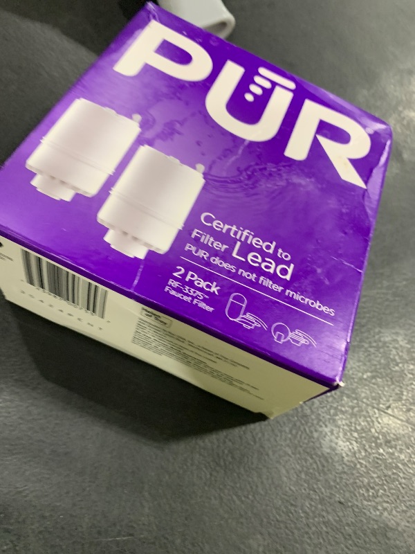 Photo 1 of PUR Faucet Mount Replacement Filter 2-Pack, Genuine PUR Filter, 2-in-1 Powerful Filtration, Includes Lead Removal, 6-Month Value, White (RF33752)