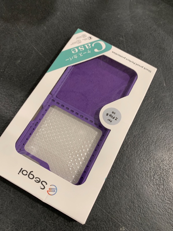 Photo 1 of E Segoi Designed for Galaxy Z Flip 5 Case, Liquid Silicone Gel Rubber Shockproof Case Soft Microfiber Cloth Lining Cushion Compatible with Galaxy Z Flip 5 5G (Violets)