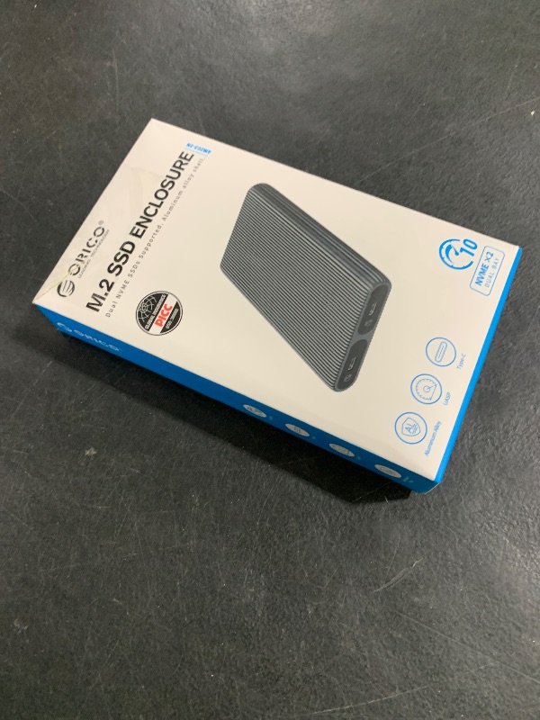 Photo 1 of ORICO Dual M.2 NVMe SSD Aluminum USB3.2 Gen2 10Gbps, M.2 Type-C Docking Station for PCIe M-Key, B&M Key 2230/2242/2260/2280 SSD, Tool-Free, Up to 4TB