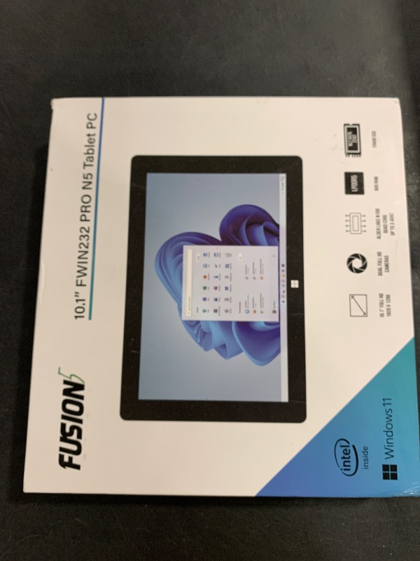 Photo 1 of Fusion5 10.1" Windows 11 Full HD Tablet PC - FWIN232 PRO N5 Ultra Slim Tablet Computer - 8GB RAM, 256GB SSD Storage, N100 Quad-Core CPU, 10 Inch, 5G WiFi, HD Webcam, Micro HDMI, Expandable Storage
