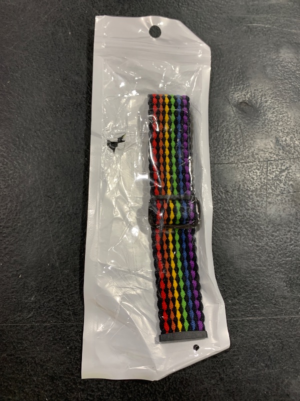 Photo 1 of Maledan Colorful Braided Bands for Fitbit Sense/Versa 3/Fitbit Sense 2/Fitbit Versa 4 Band Men Women, Breathable Pretty Bracelet Bands for Fitbit Sense/Versa 4/Versa 3/Sense 2 Watch Accessories