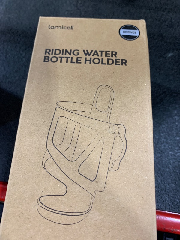 Photo 1 of Lamicall Bike Water Bottle Holder - [Tracker Storage] [Adjustable Spring Design] Bike Cup Holder, Bicycle Drink Cage, Cycling Bike Water Bottle Cage with Screws Tool, for 2.28-3.39" Diameter Bottles