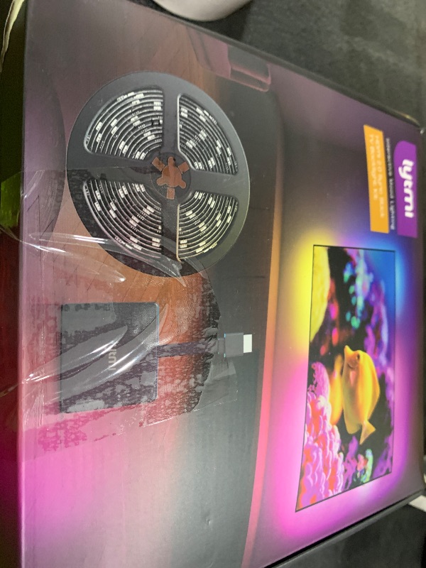 Photo 1 of Lytmi TV LED Backlight with HDMI 2.0 Sync Stick Immersive RGBIC Backlight for 25-55 inch TVs Plug and Play Cuttable TV Light Strips Sync TV Lights for Games Music Movies LDD31