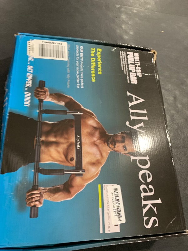 Photo 1 of ALLY PEAKS Pull Up Bar Thickened Steel Pipe Super Heavy Duty Steel Frame Upper Workout Bar| Multi-Grip Strength for Doorway | Indoor Chin-Up Bar Fitness Trainer for Home Gym Max Limit 440 lbs