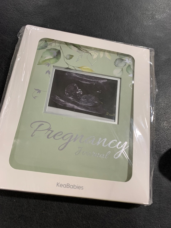 Photo 1 of Pregnancy Journal for First Time Moms Gifts - 90 Pages Hardcover Pregnancy Memory Book, Beautiful & Cute Baby Book Keepsake, Ultrasound Baby Scrapbook, Mom To Be Gift (Sage)
